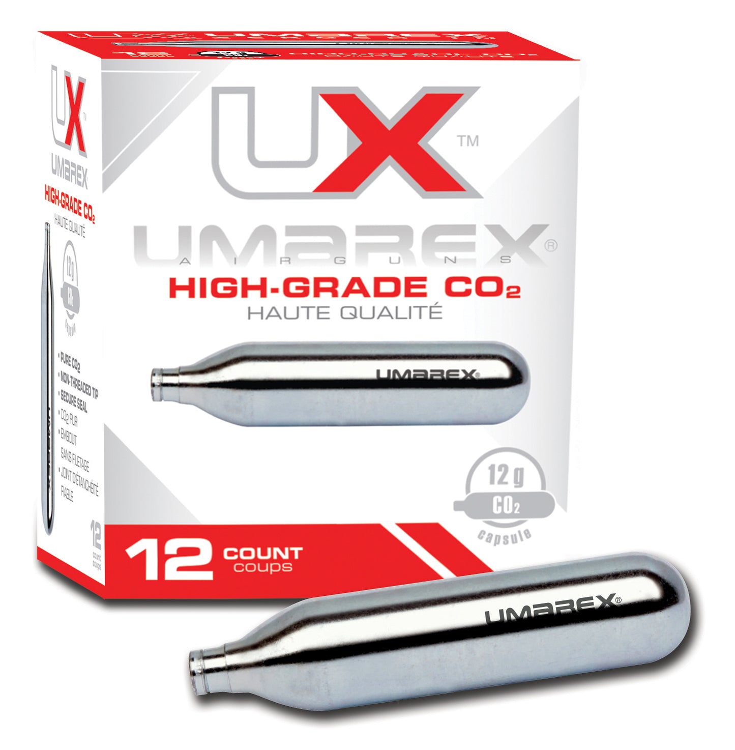 Umarex 12 gram CO2 Cartridge - 12 pack