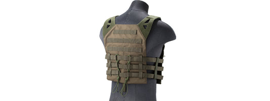 Lancer Tactical Lightweight Molle Tactical Vest with Retention Cords