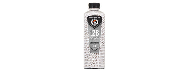 Lancer Tactical 5050 Round 0.28g Streamline Competition Grade BB Bottle (Color: White)