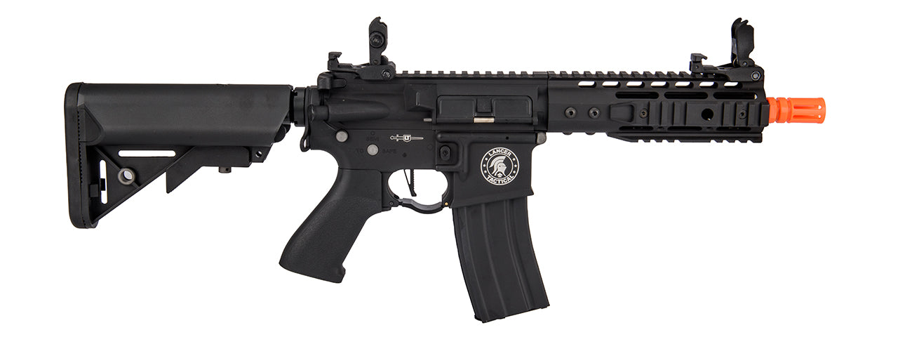 Lancer Tactical Proline 7" KeyMod Railed Airsoft AEG Rifle with Picatinny Rail Segments (Color: Black)