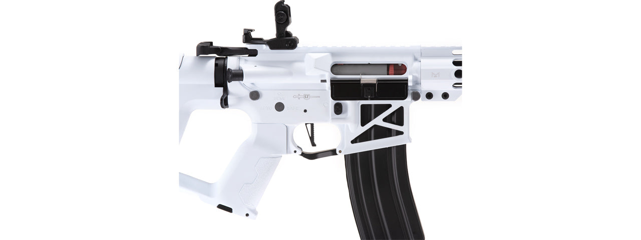 Lancer Tactical Enforcer Blackbird Skeleton AEG w/ Alpha Stock (Color: White)