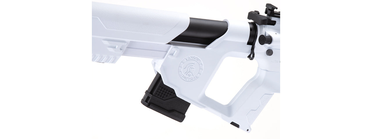 Lancer Tactical Enforcer Blackbird Skeleton AEG w/ Alpha Stock (Color: White)