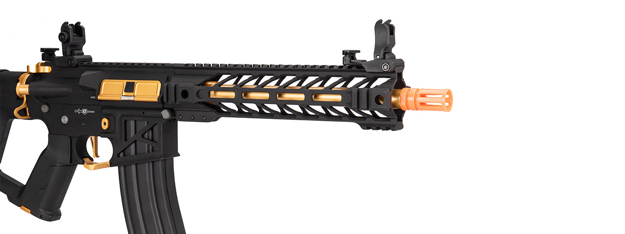 Lancer Tactical Enforcer BATTLE HAWK 10" Skeleton AEG w/ Alpha Stock, Gold