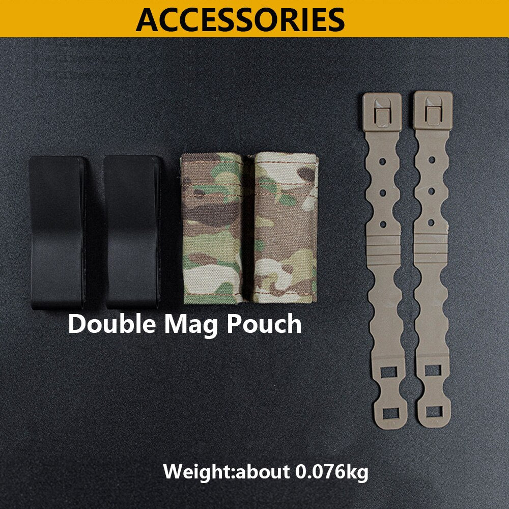 Double Stack Pistol Magazine Pouch-1 or 2 Magazines