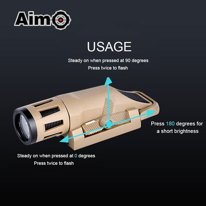 WADSN Tactical Rail Flashlight