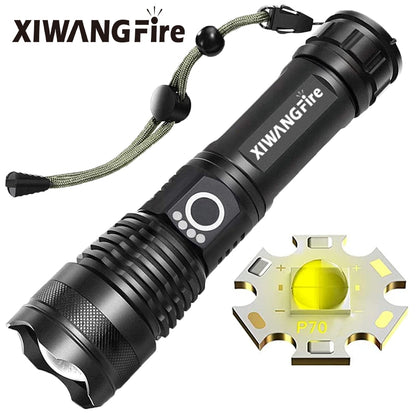 XIWANGFIRE XHP70 Rechargeable LED Flashlight